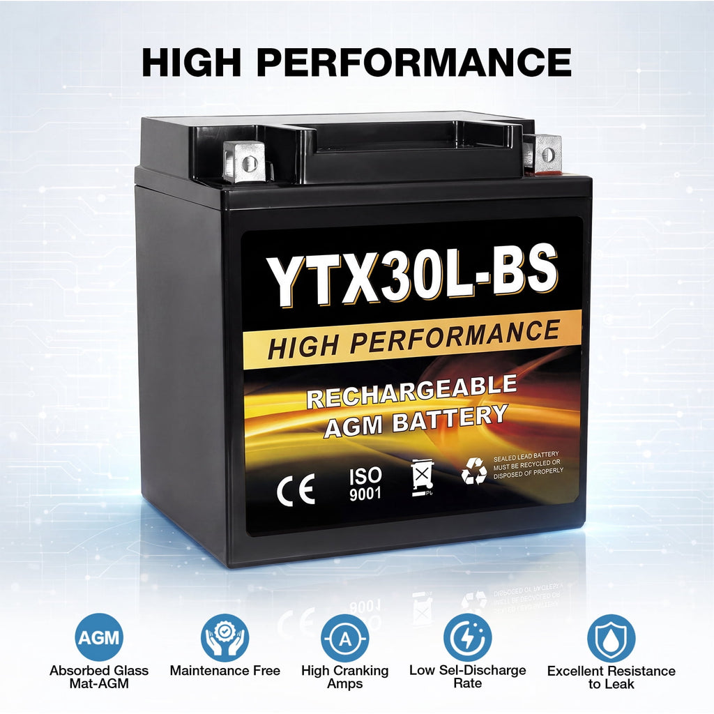 Anlibatt YTX14-BS Motorcycle Battery 12V 12Ah 200CCA Rechargeable Sealed Batteries Powersport Replacement for ATV, Scooter, Jet ski, Dirt Bike
