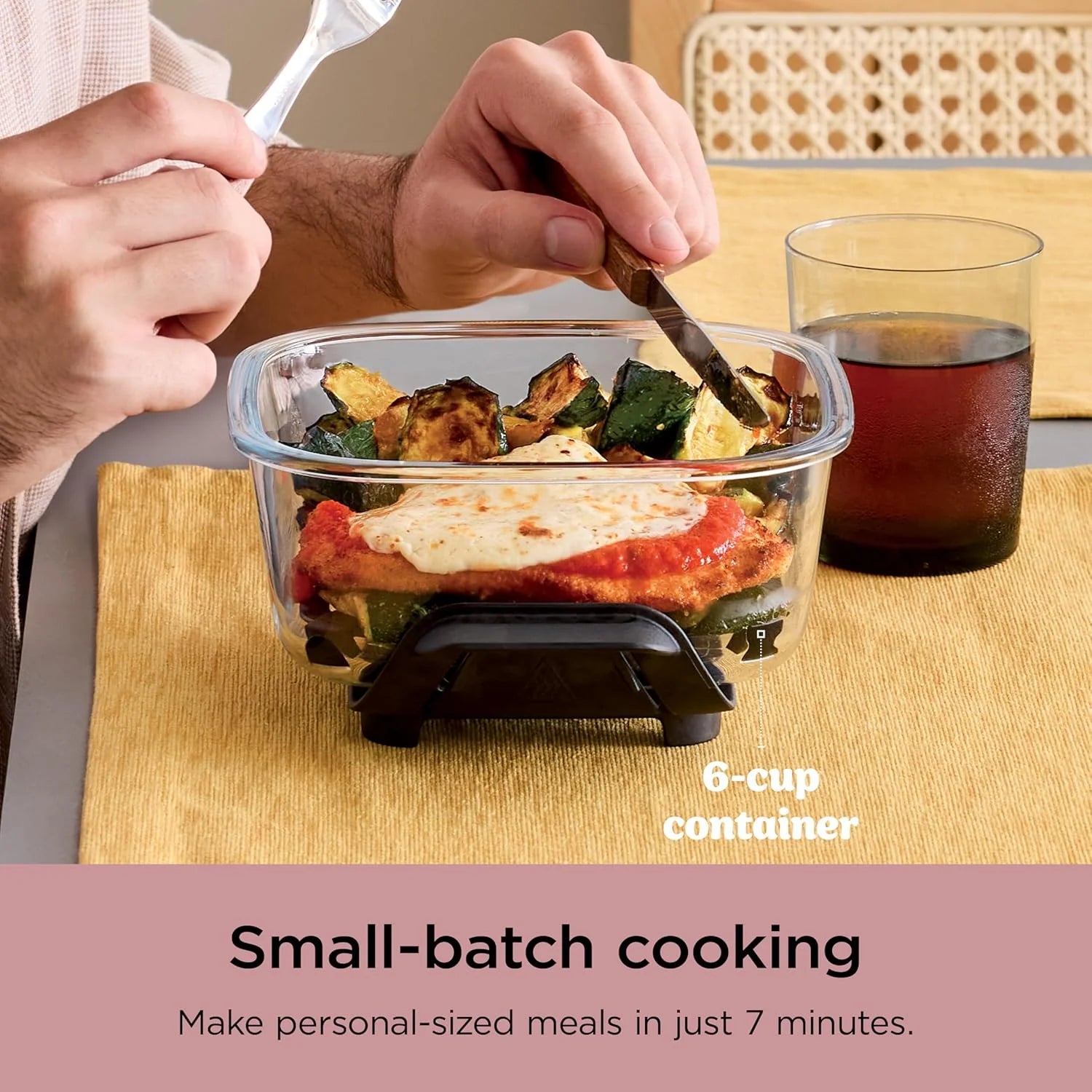 Ninja Crispi 4-in-1 Portable Glass Air Fryer Cooking System