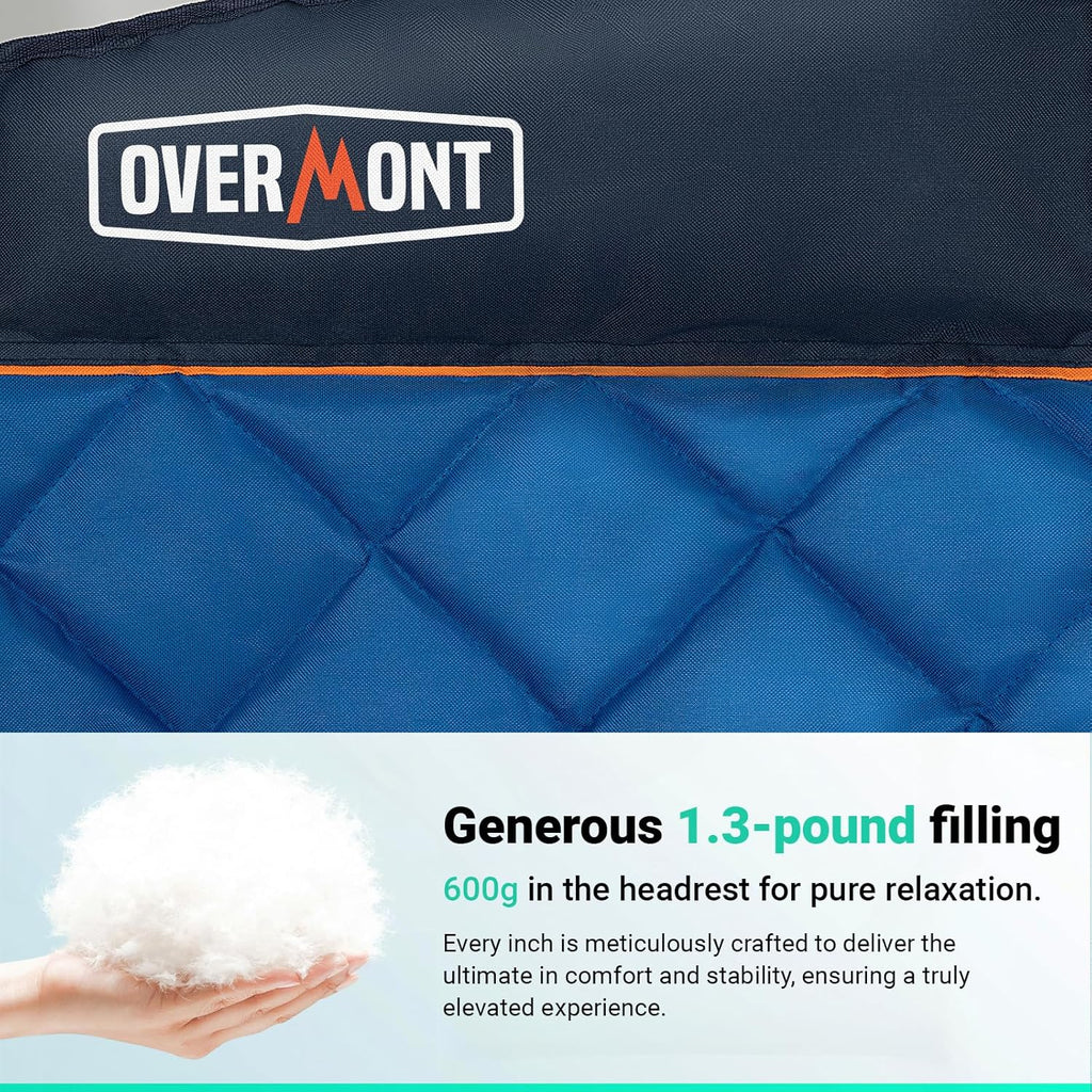 Extra Large Double Camping Chair - 2 Person Comfortable Sofa Chair Adult Loveseat - Heavy Duty Lawn Chair