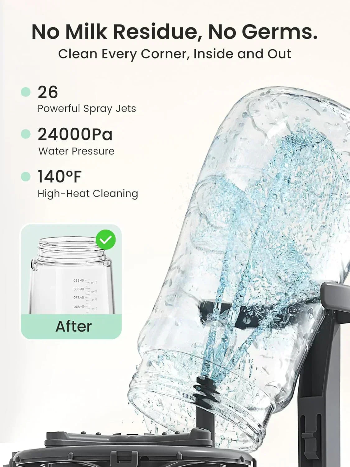 Bottle Washer Pro All-in-One Bottle Washer and Sterilizer Baby Bottle Washer for Bottles