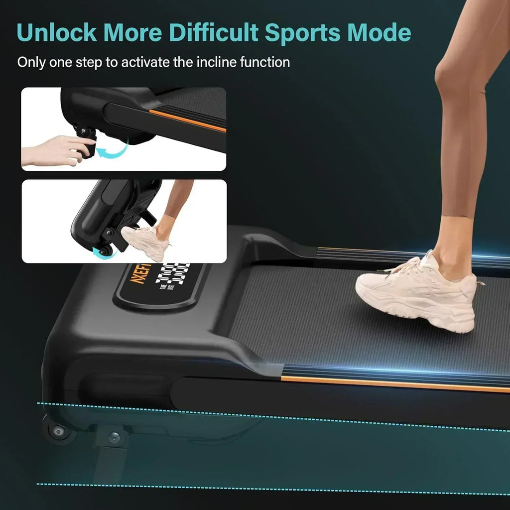 2.5 HP Portable Treadmill with Inclined Walking Pad Panel and Remote 4-in-1 Walking Treadmill