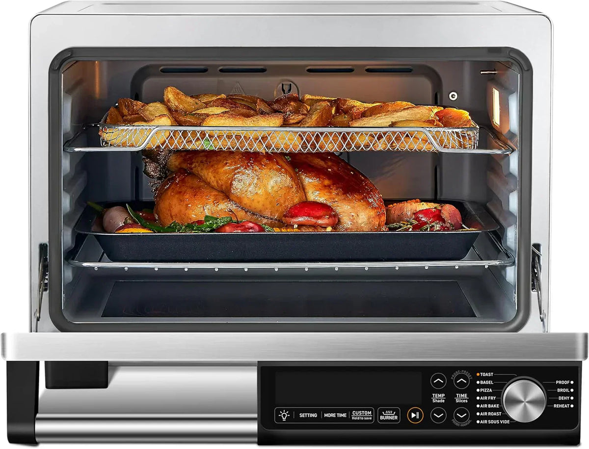COSORI 11-in-1 air fryer 13-quart capacity combines grilling toasting baking and reheating