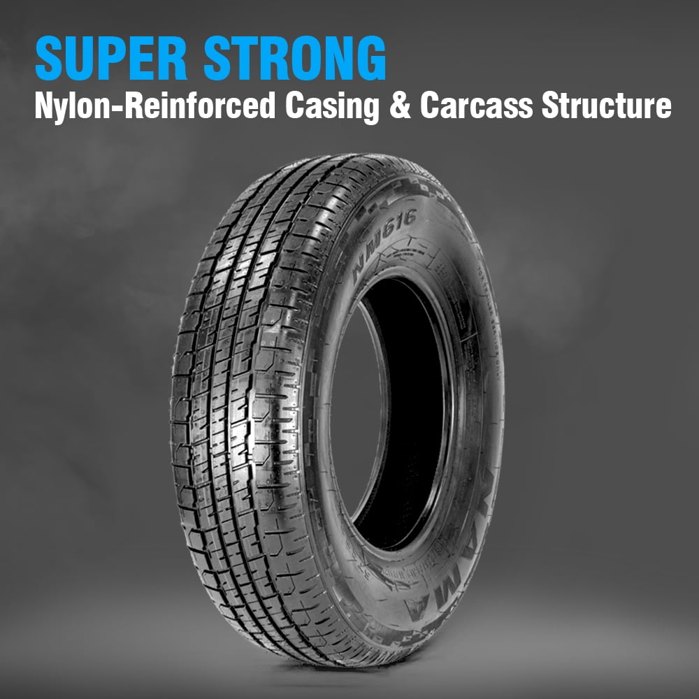 NAMA ST205/75R15 Trailer Tires Set of 4-205/75/15 Trailer Tire 10 Ply Load Range E Heavy Duty Radial Tires