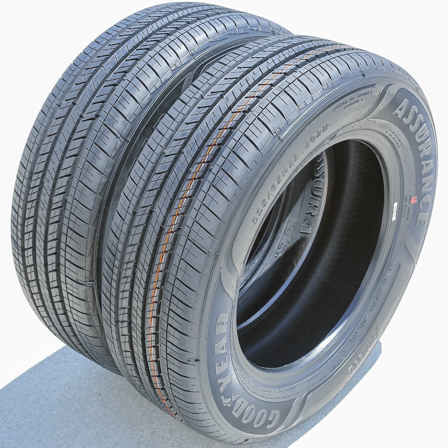 Set of 4 (FOUR) Tires Goodyear Assurance Finesse 225/65R17 102H AS A/S All Season Fits: 2018-23 Chevrolet Equinox LT, 2015-17 Subaru Outback 3.6R Touring