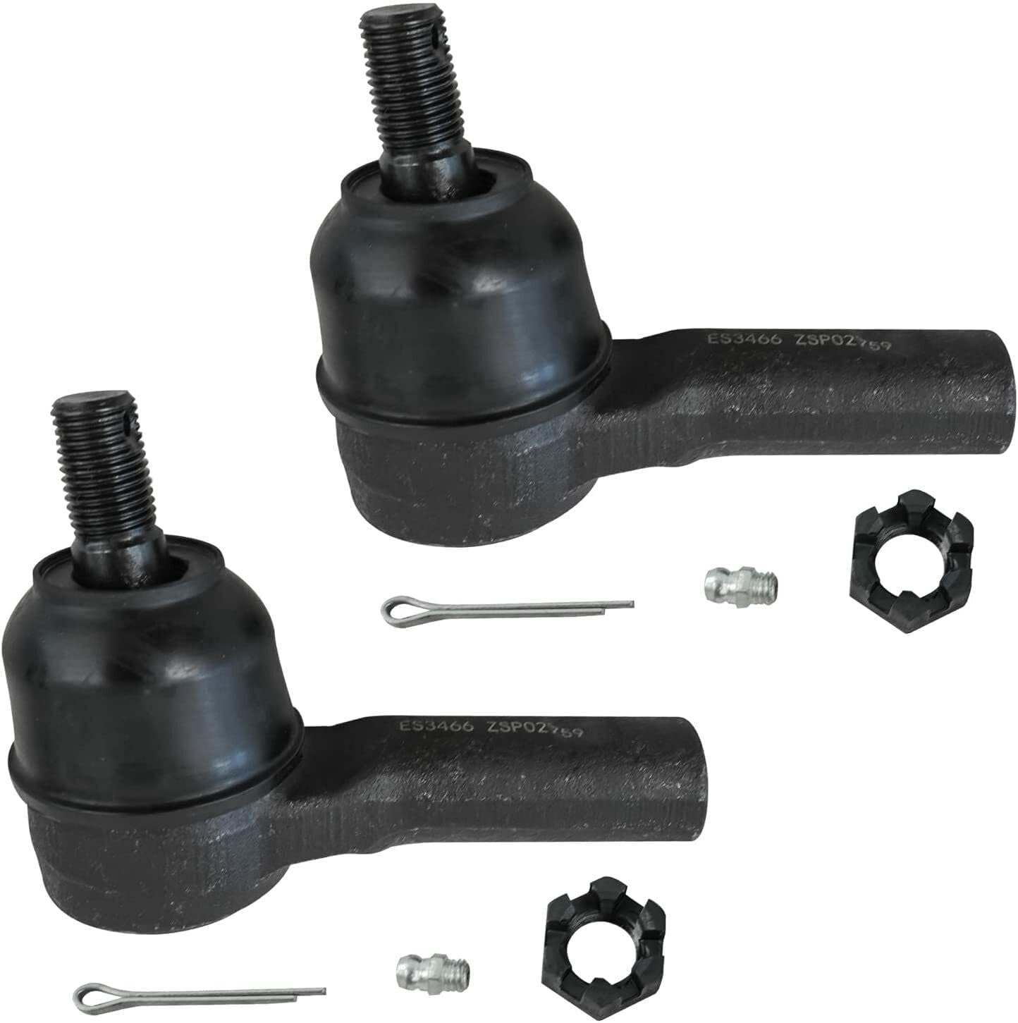 Detroit Axle - 14pc Front Lower Control Arms Ball joints Tierods Sway Bars Replacement for Nissan Pathfinder Infiniti QX4 Fits select: 2003-2004 NISSAN PATHFINDER LE/SE