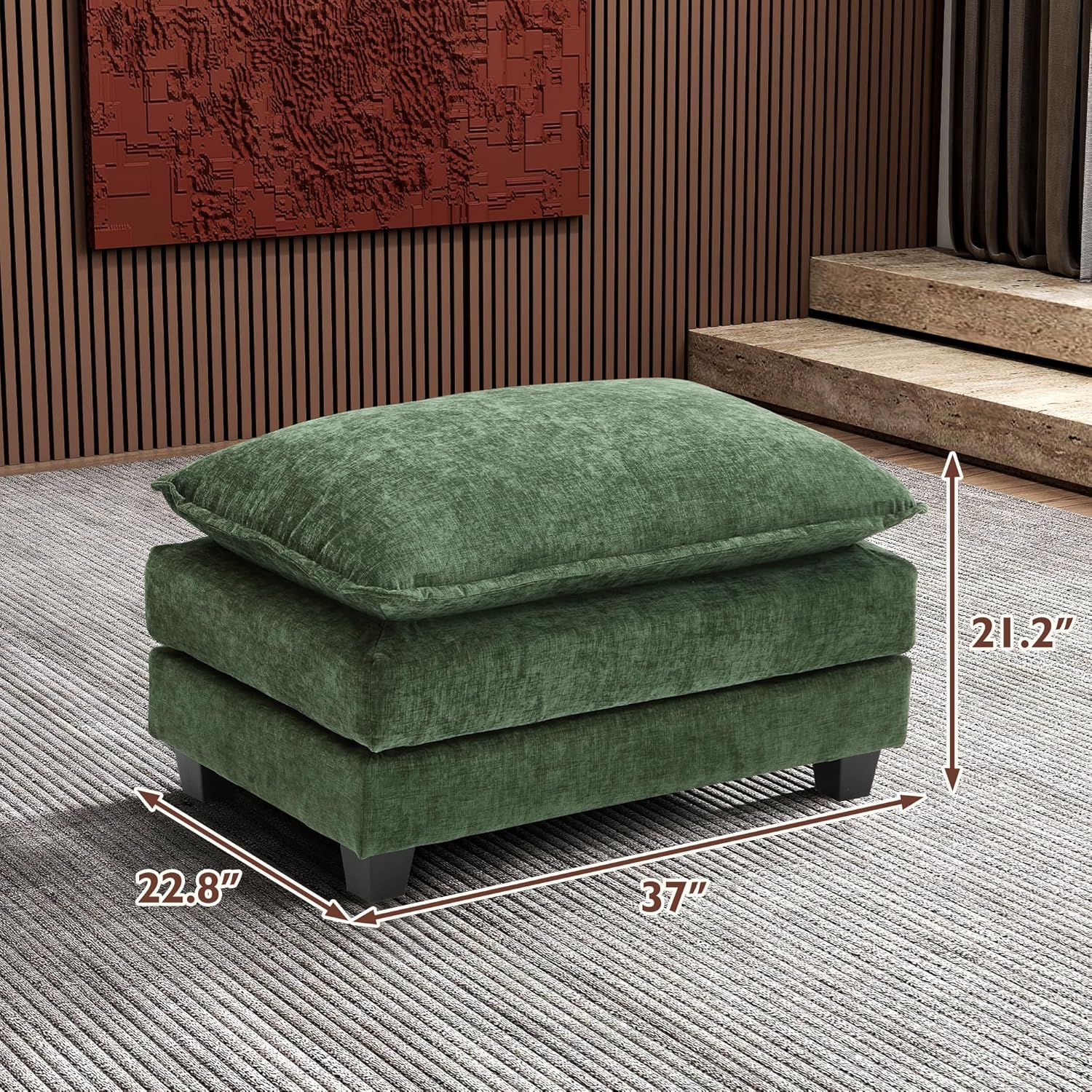 ihanherry 146-inch U-shaped modern sofa modular area cloud sofa