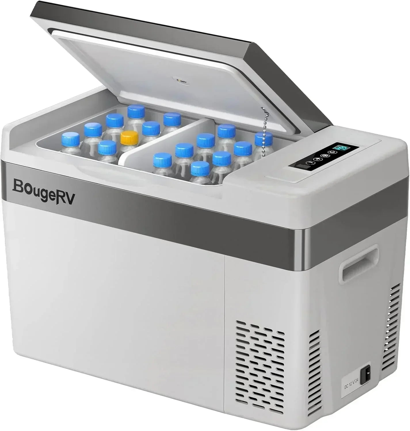 BougeRV 12 Volt Refrigerator 12V Car Fridge 23 Quart Portable Freezer Compressor Cooler