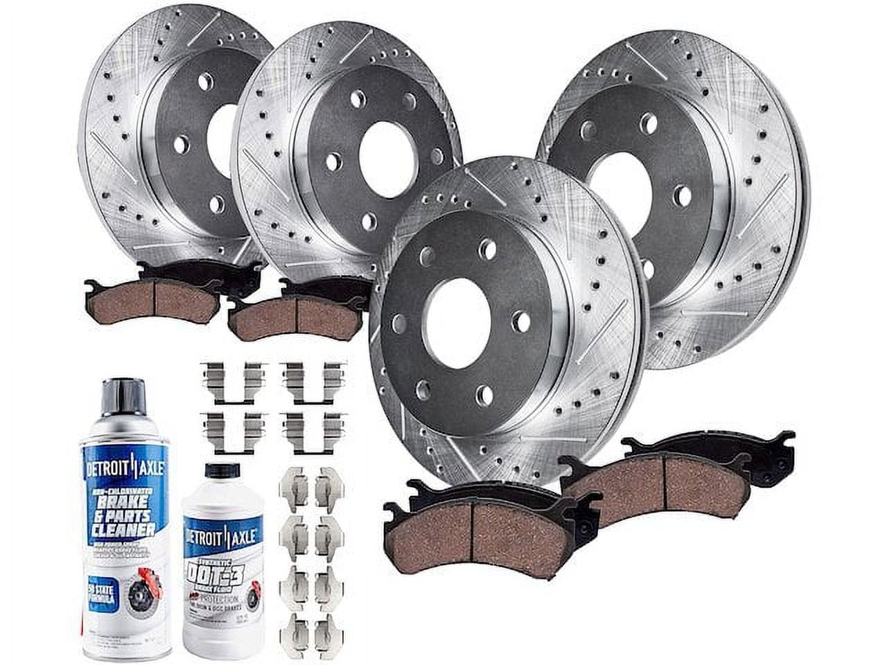 Front and Rear Brake Pad and Rotor Kit - Compatible with 2007 - 2014 Nissan Armada 2008 2009 2010 2011 2012 2013
