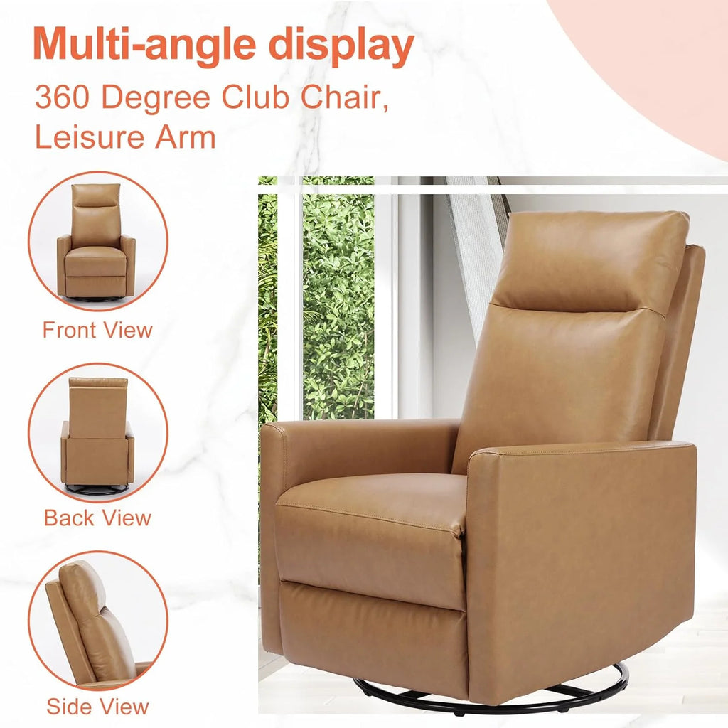 Sweetcrispy Massage Recliner Chair for Adults, Adjustable Home Theater Seating with Lumbar Support for Living Room, Modern Fabric Reclining, Light Grey