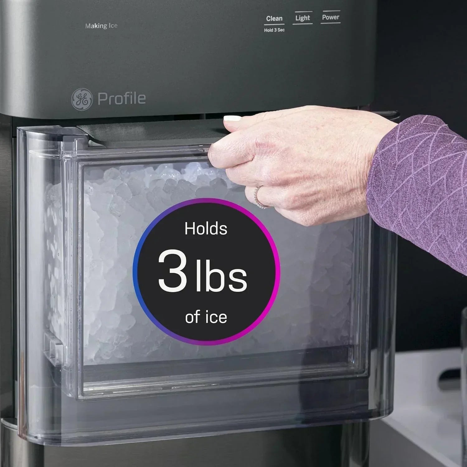 GE Profile Opal 2.0 with 0.75 Gallon Tank Chewable Crunchable Countertop Nugget Ice Maker