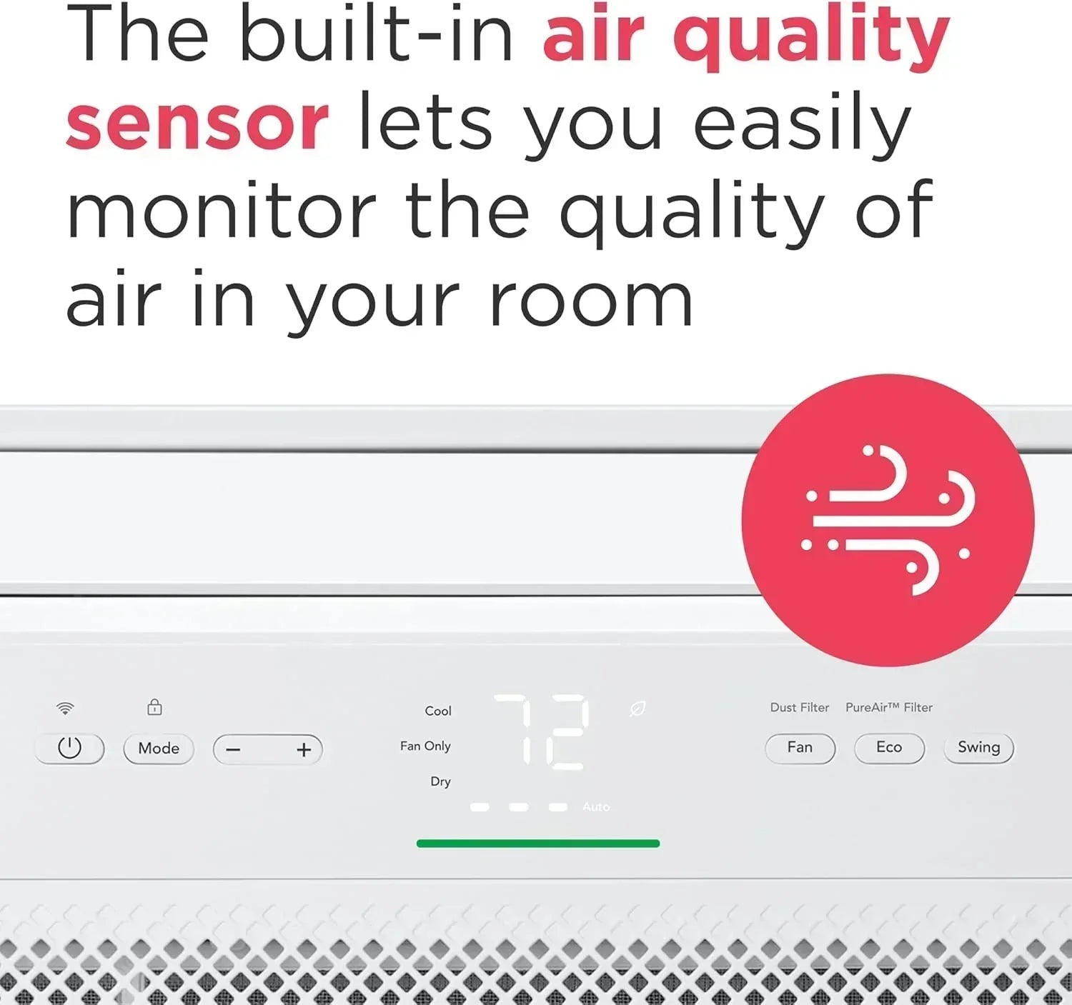 Frigidaire GHWQ103WC1 Inverter Quiet Temp Room Air Conditioner 10,000 BTU with Wi-Fi Connected