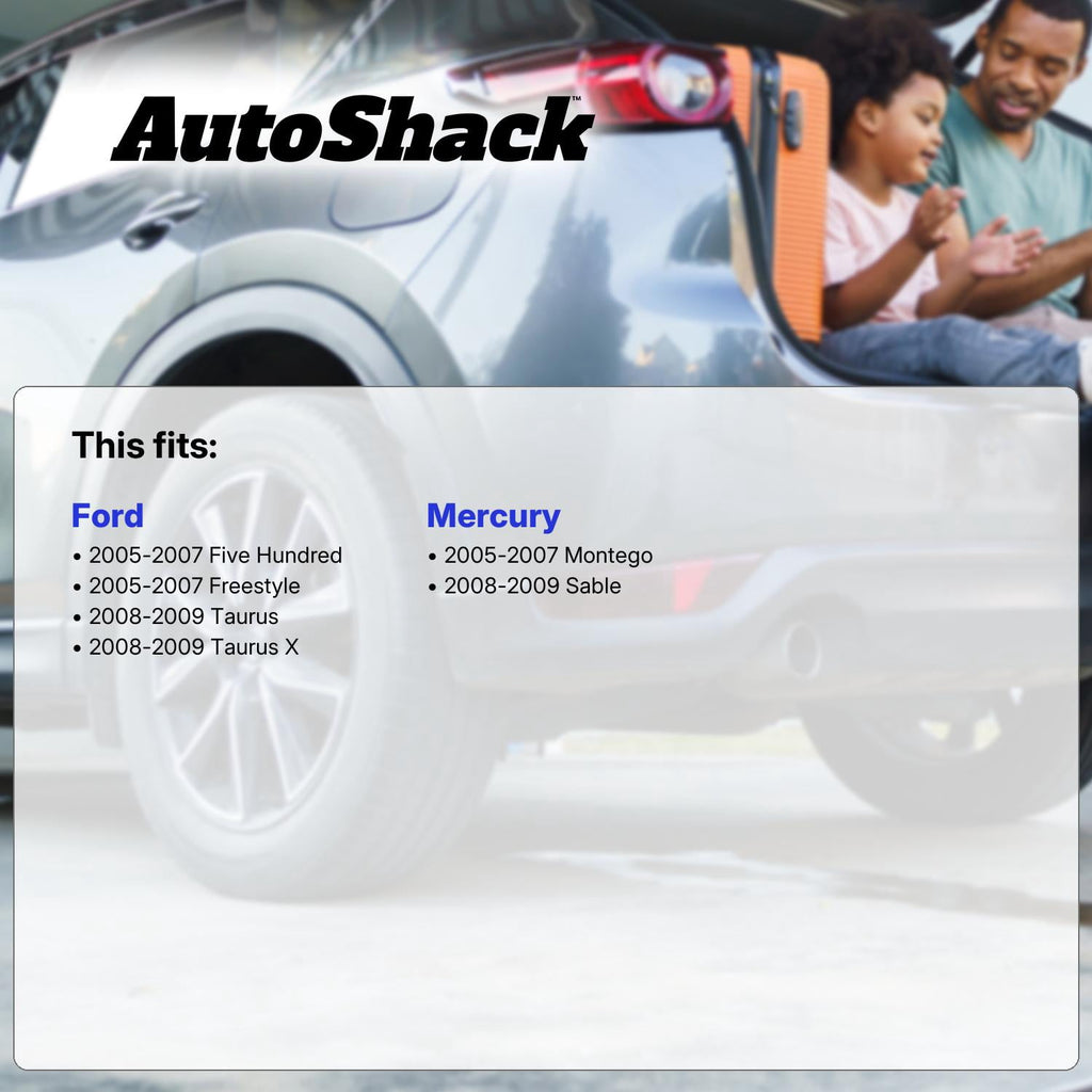 AutoShack Rear Brake Calipers & Ceramic Brake Pads for Ford, Five Hundred 2005-2007 Taurus 2008-2009 Freestyle 2005-2007 Taurus X 2008-2009, AWD FWD V6 3.0L 3.5L