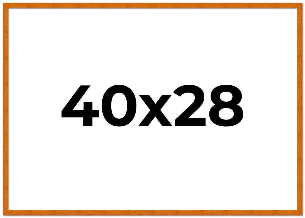 40x28 Bronze Brown Real Wood Picture Frame Width 1.25 inches | Interior Frame Depth 0.75 inches |