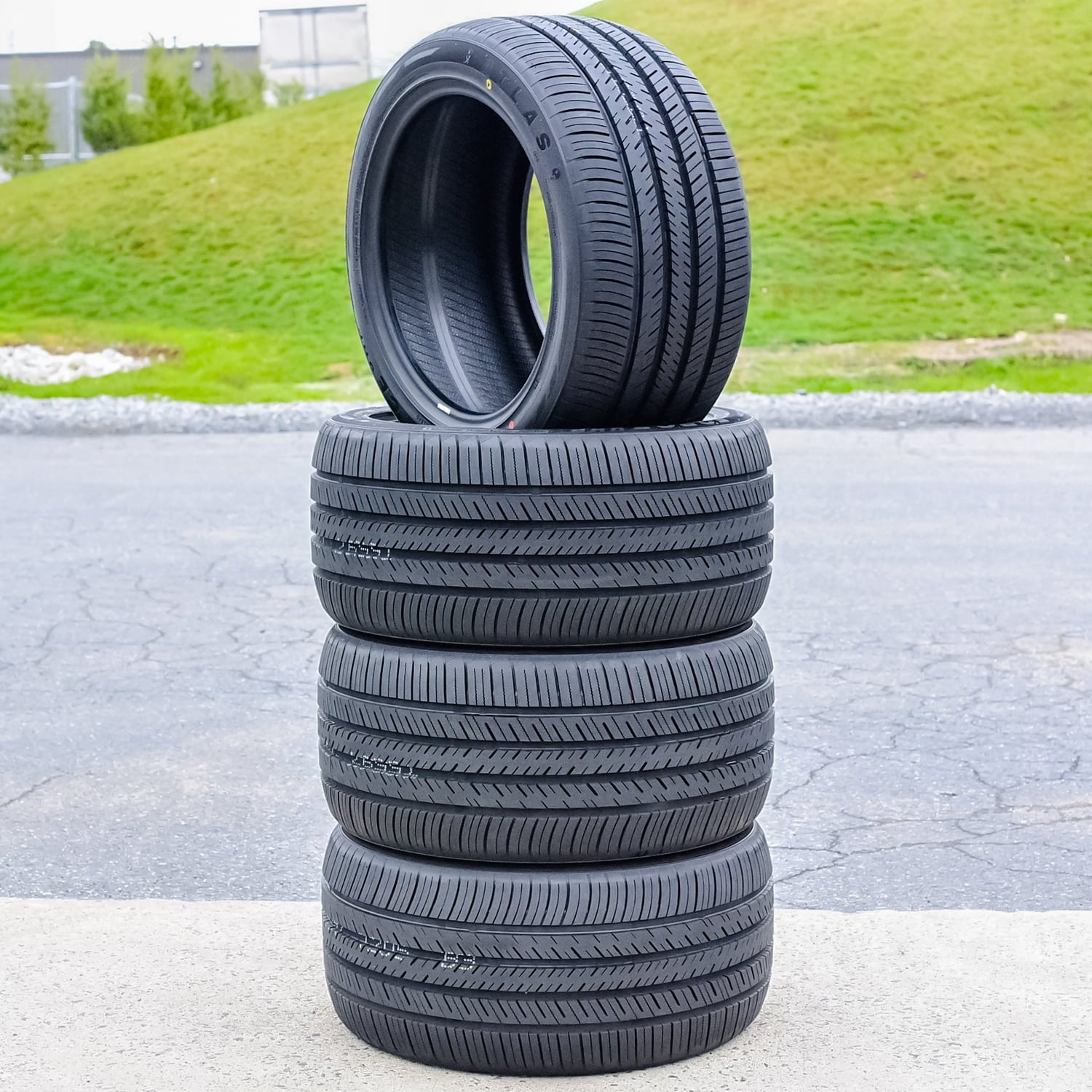 Set of 4 (FOUR) Atlas Force UHP A/S 225/45R19 96Y XL High Performance All Season Tires Fits: 2014-17 Mazda 6 Grand Touring, 2011-13 INFINITI G37 IPL