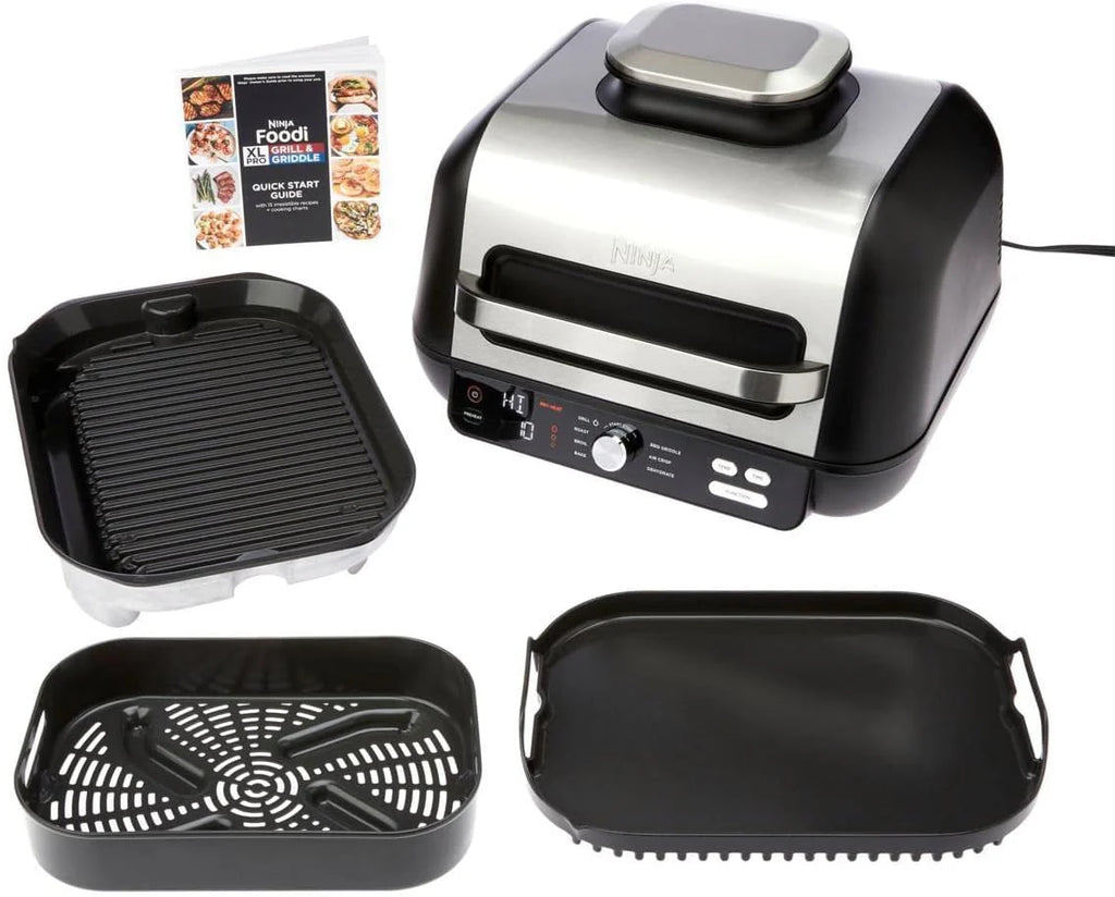 Ninja Foodi Smart XL 6-in-1 Indoor Grill with Air Fry, Bake, Roast, Broil, and Dehydrate, Smart Thermometer