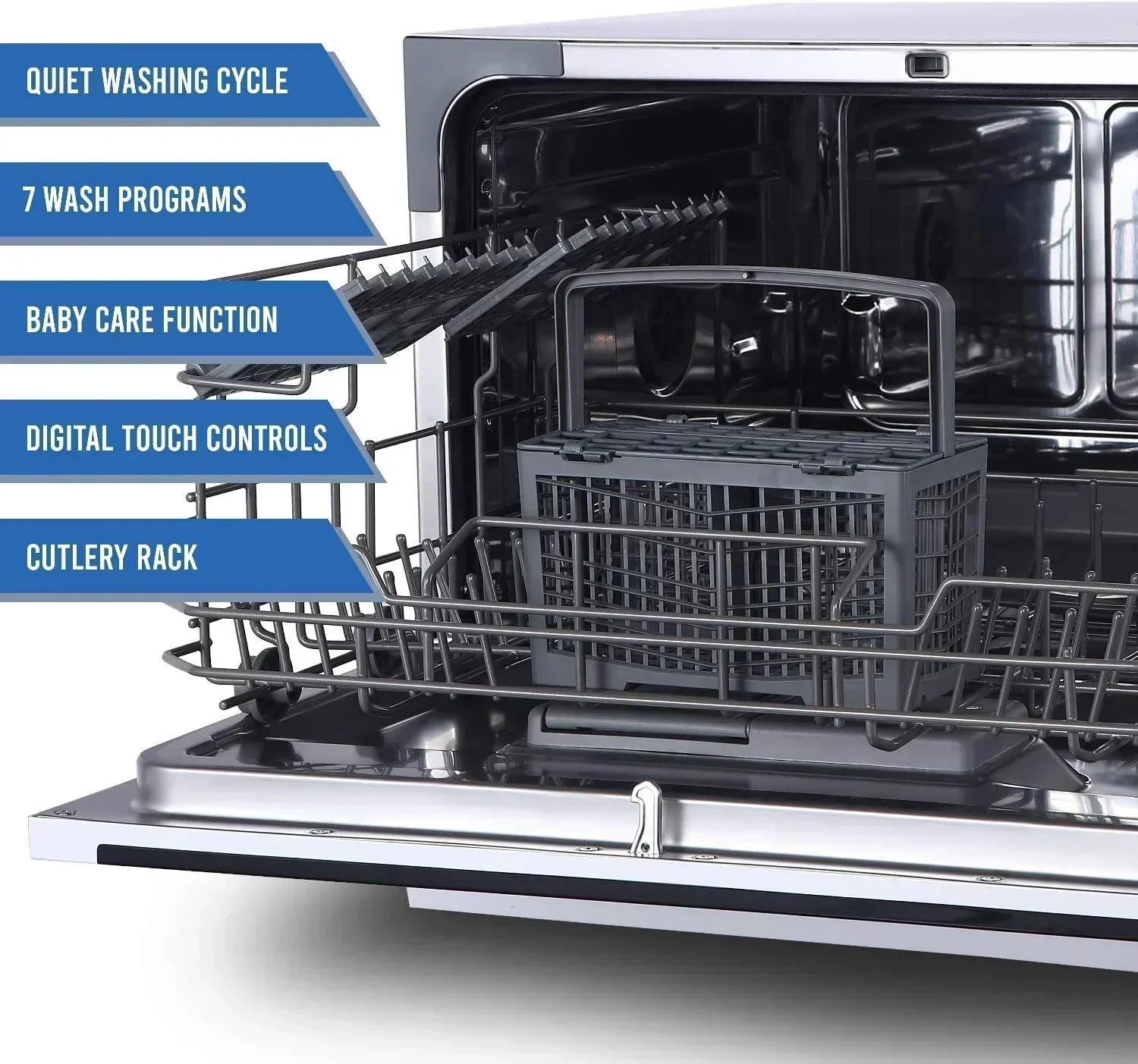 Farberware Compact 6-Station Dishwasher Portable Mini Countertop Dishwasher