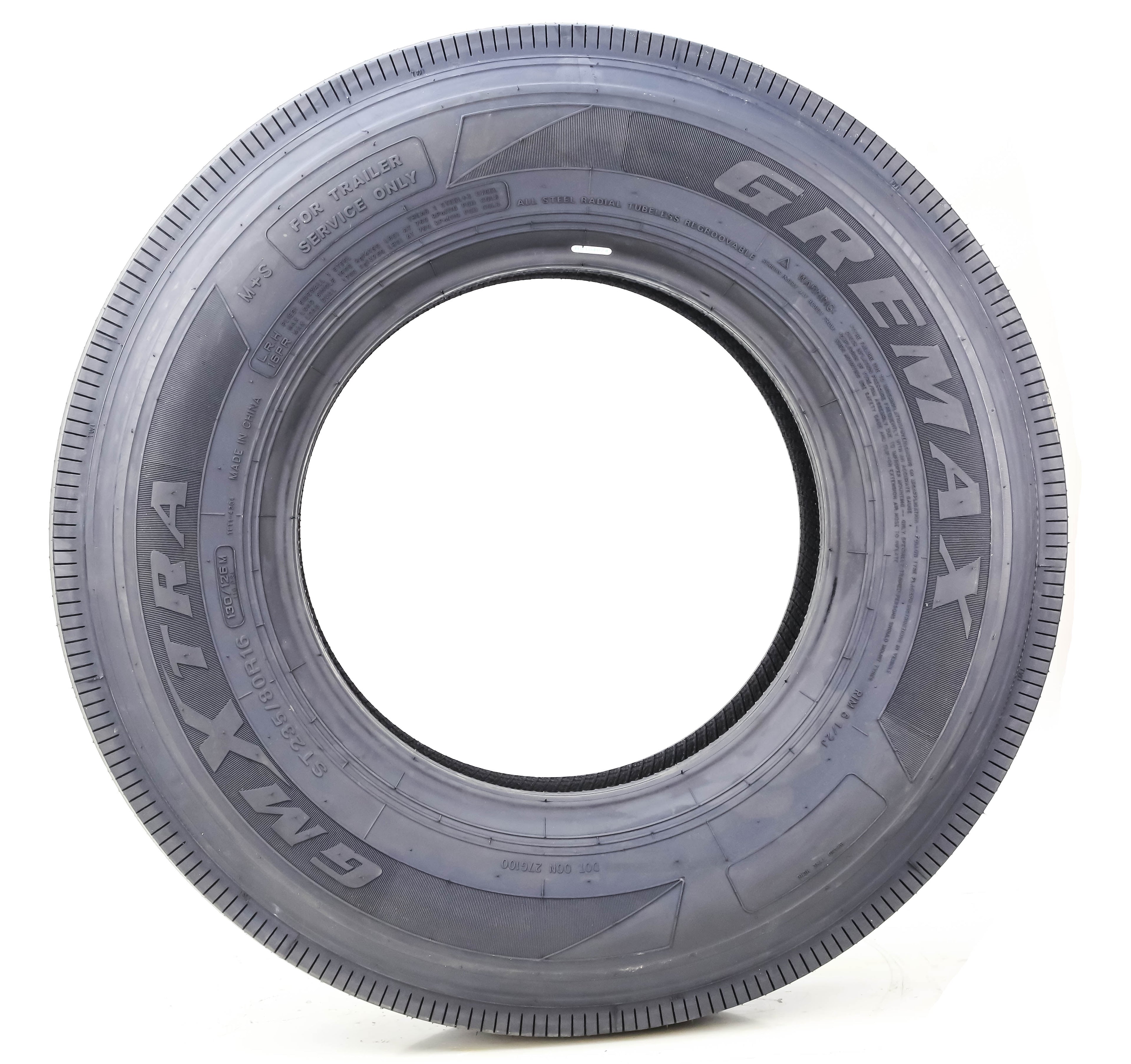 Gremax Heavy Duty All Steel ST 225/75R15 14 Ply 123/1192M 11150 Trailer Tires, Set of 4